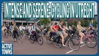 From Intense to Serene: Busy Utrecht Cycle Path Scene from a Pedestrian's Point of View