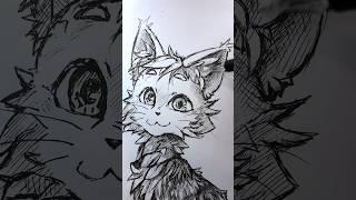 #art #drawing #anime #howtodraw #cat #artist #sketch #furry #cats #catdrawing #pokemon #furries