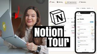 WIE ICH MEIN GANZES LEBEN ORGANISIERE// Notion Tour