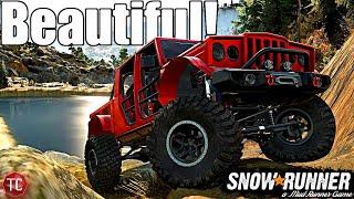 SnowRunner: NEW CONSOLE MOD! This Modern/Retro Jeep Gladiator Is BEAUTIFUL!!