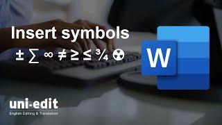 How to insert SYMBOLS and SPECIAL CHARACTERS on Microsoft Word