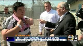 Maricopa Sheriff Paul Penzone announces closure of Tent City