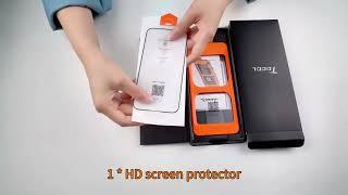 TOCOL 2+1 Pack for iPhone 15 Pro Max Screen Protector [Instant Installation]