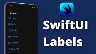 SwiftUI Labels (Text & Images) - Xcode 12, 2021, SwiftUI 2.0 for Beginners