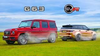 AMG G63 vs Range Rover Sport SVR: TUG OF WAR - Mat vs Yianni!