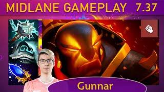 ⭐ 7.37 Gunnar Ember Spirit |KDA - 38 KP - 89%| New patch Mid Gameplay - Dota 2 Top MMR