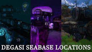 Where To Find All Degasi Seabases | Degasi Seabase Locations Tutorial | Subnautica