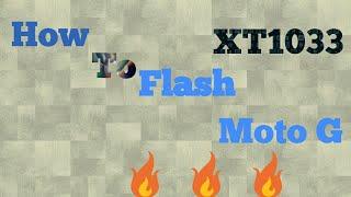 Flashing moto g xt1033