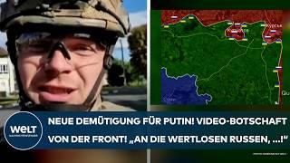 UKRAINE-KRIEG: Neue Demütigung für Putin! Video von der Front! "An die wertlosen Russen, ...!"