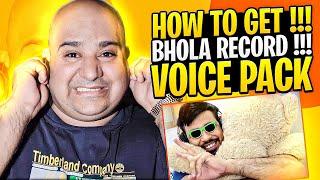 HOW TO GET BHOLA RECORD VOICE PACK - PUBG MOBILE - FM RADIO GAMING