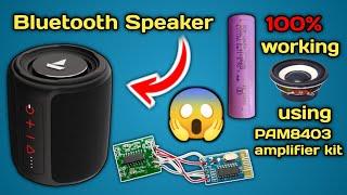 Diy Bluetooth Speaker  || PAM8403 Amplifier Kit Connection