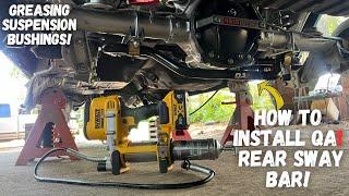 1989 Box Chevy Build Ep.62 How To Install QA1 Rear Sway Bar & Greasing Suspension Bushings!