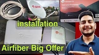 Airtel Airfiber installation Charges | New Offer | 4 Month's Free | Speed Test