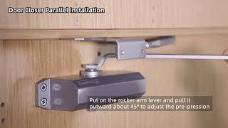 door closer parallel installation