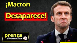 Escondido como un roedor! Macron aniquilado!