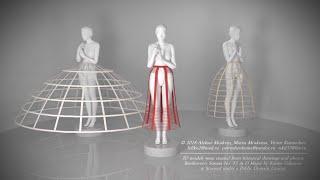 3D modelling of historical crinolines