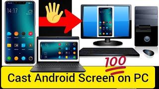 How To Cast Android Screen on PC | Screen Mirror on Windows 10/11 | Share Mobile Screen on Leptop |