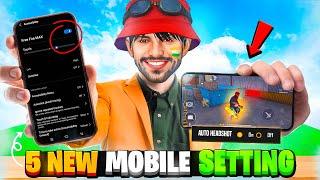 Top 5 Most Dangerous [ MOBILE ] Settings | That Makes You Headshot King - Free Fire