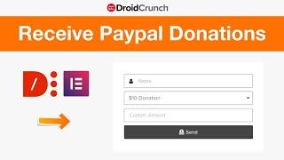 How To Receive Paypal Donations in WordPress with Elementor Form using Dynamic Content