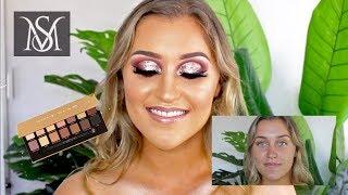 Client tutorial - Rose Gold Glitter Cut Crease -  ABH Soft Glam Palette - Sherree Morris MUA