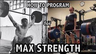 How to Program for MAX STRENGTH | Part 3 (The weekly plan)