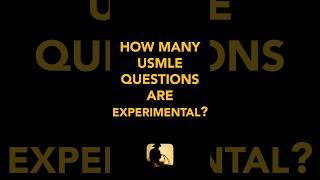 How many USMLE questions are experimental items?