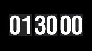 1 hour 30 minute countdown, Timer & alarm flip clock.