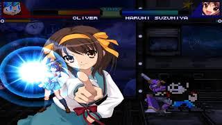 NICK54222 MUGEN: Oliver VS Haruhi Suzumiya (Kyon the Brigader)