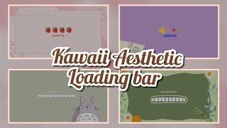Kawaii Aesthetic Loading bar for edits 