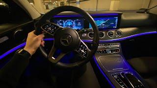 Mercedes-Benz E-Class W213 [2.0 220d 194 HP] | Test Drive #71 | POV Driver. TV