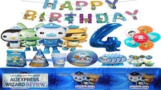 Octonauts Birthday Party Decoration Kids Toy Aluminum Foil Balloon Disposable Tableware Review