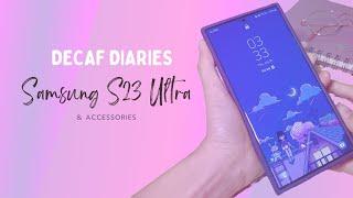 Samsung S23 Ultra Unboxing (lavender) and accessories | Aesthetic, asmr |  Live Buds, Caseology case