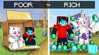 The POOR to RICH Story In Minecraft!