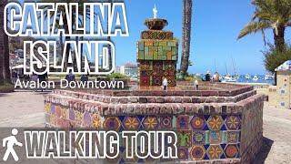  Catalina Island, CA | Avalon downtown walking tour | [4K]