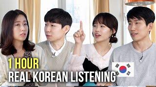 1 HOUR Natural Korean Conversation  - Listening Practice [KOR/ENG SUB]