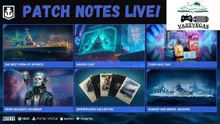 December 2024 Patchnotes LiveStream | World of Warships: Legends PS4 XBOX PS5 | Live Reaction!