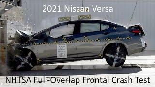 2021-2022 Nissan Versa NHTSA Full-Overlap Frontal Crash Test