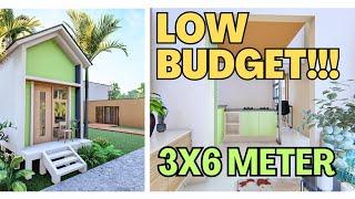 LOW BUDGET !!! tiny house cabin plans 3x6 Meters