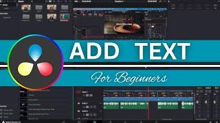 How to Add Text in Davinci Resolve 18 - QUICK BEGINNERS GUIDE 2024
