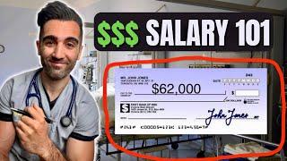 REVIEWING My First Paycheck As A Doctor (Residency) | Residency Pay Explained