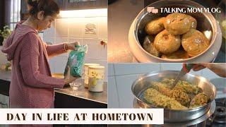 Full day Cooking Vlog | Cooking Winter Meals & Spending Time with Parents | Indian Veg Recipes