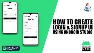 How to create Login and Sign Up Page UI using Android Studio | With Source Code 