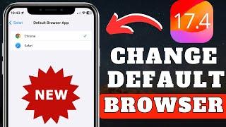 How To Change Default Browser On iPhone | Make Chrome Default Browser | New Update [2024]