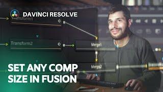 Make a custom composition size for fusion | DaVinci Resolve 17