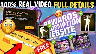 Rewards Redemption Website Redeem Your Gift Code Here Free Fire | Redeem Code kaise Milega FF Max ?