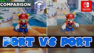 Super Mario Sunshine Comparison | Gamecube vs Switch | Port vs Port