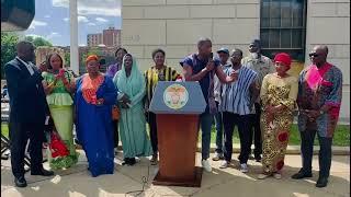 BronxPost: African Advisory Council at the historic AU flag raising ceremony in The Bronx