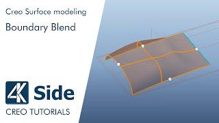 Creo Surface modeling: Boundary Blend