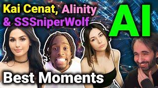 AI Kai Cenat, AI SSSniperWolf & AI Alinity Best Moments - The Athene AI Show (Parody)