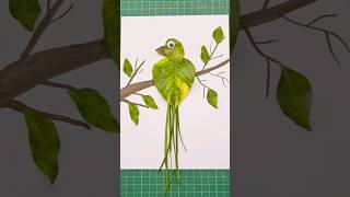 Easy Leaf art for kids | Activity for kids #craftchutney2 #youtubeshorts